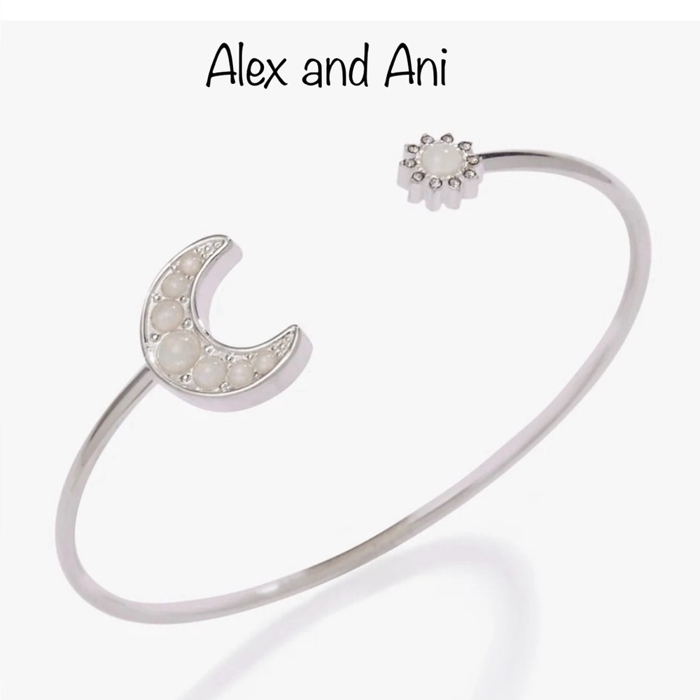 NWT Alex and Ani Moon + Sun Flex Cuff